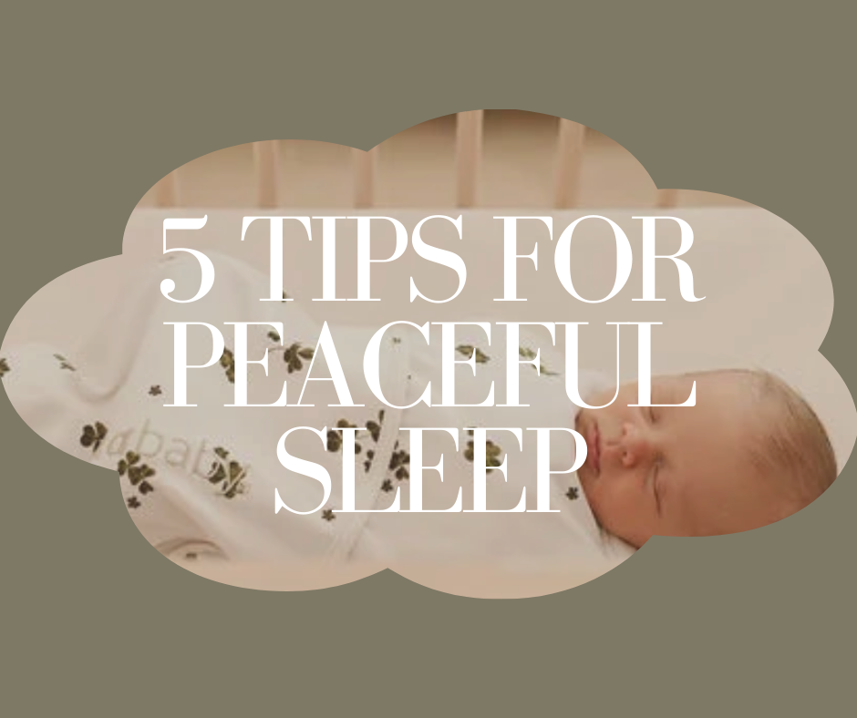 5 tips for more peaceful sleep