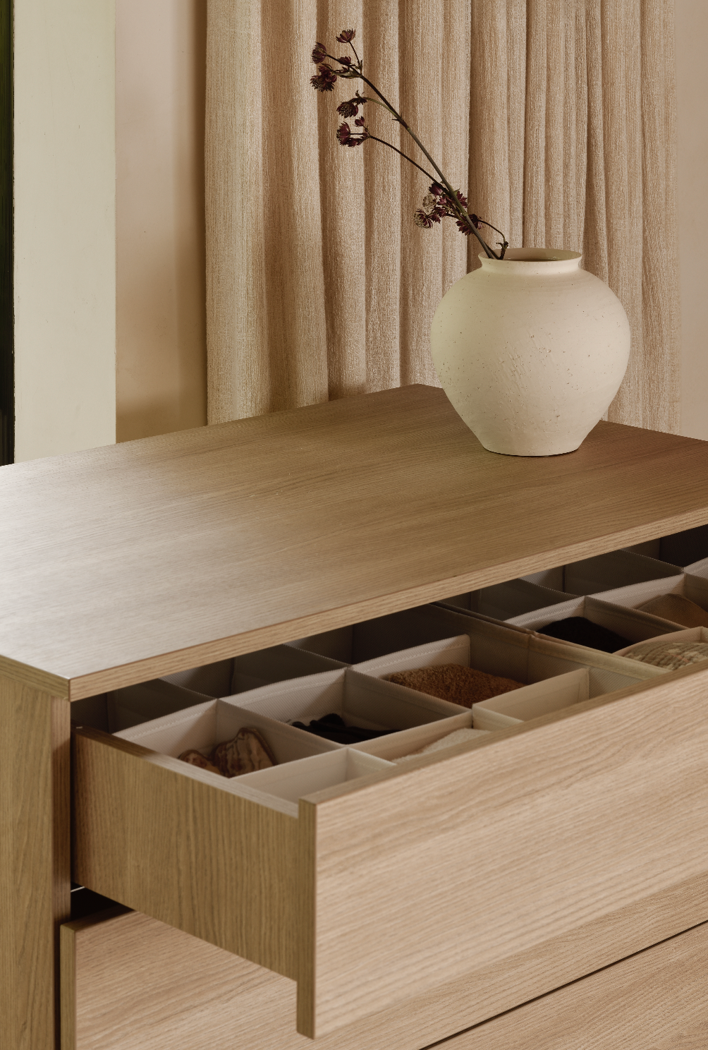 Flow خزانة أدراج - Honey Ash