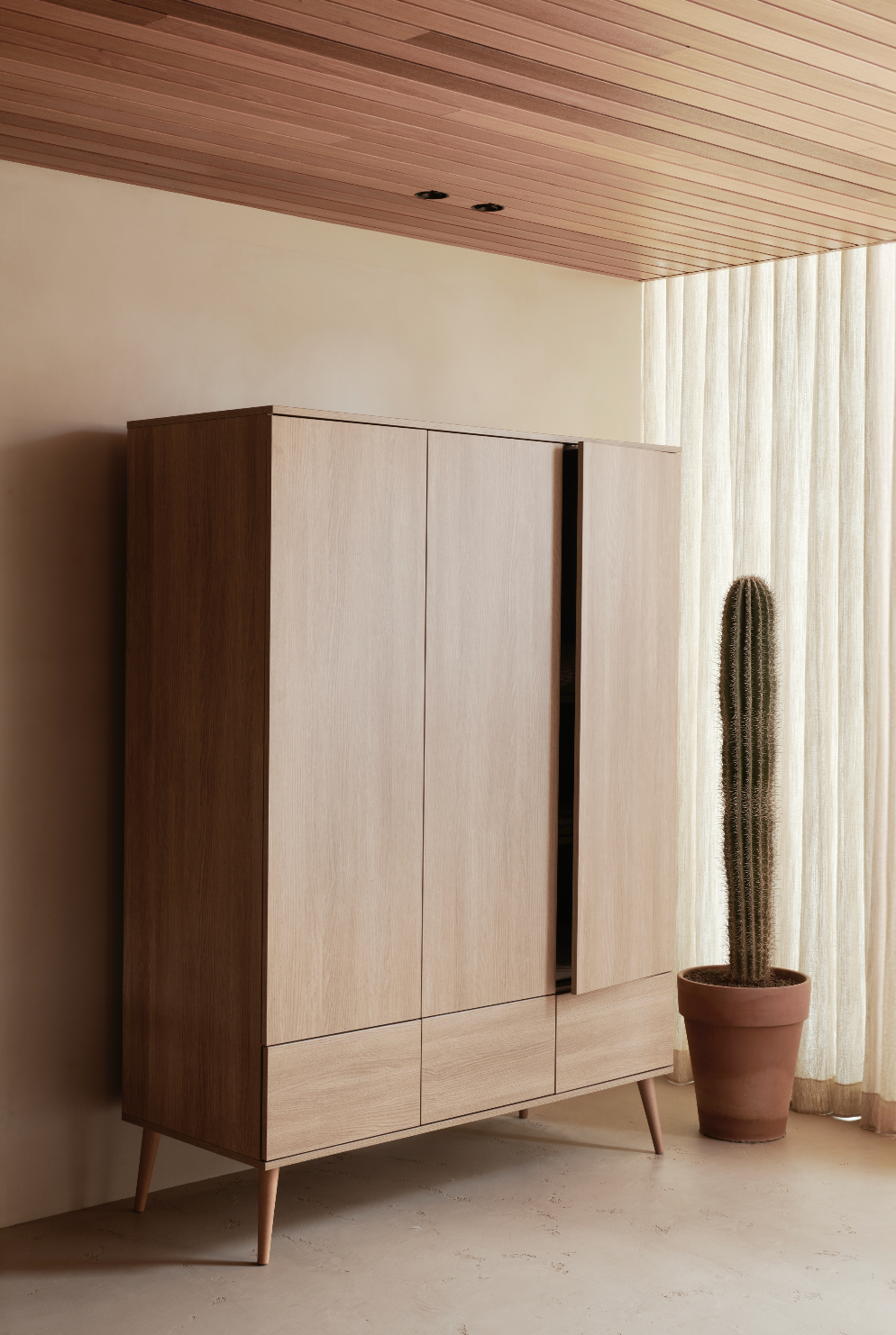 Flow خزانة ملابس XL - Honey Ash