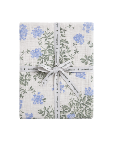 Garbo & Friends Fitted Sheet - Muslin 60x120 / Plumbago - Hola BB