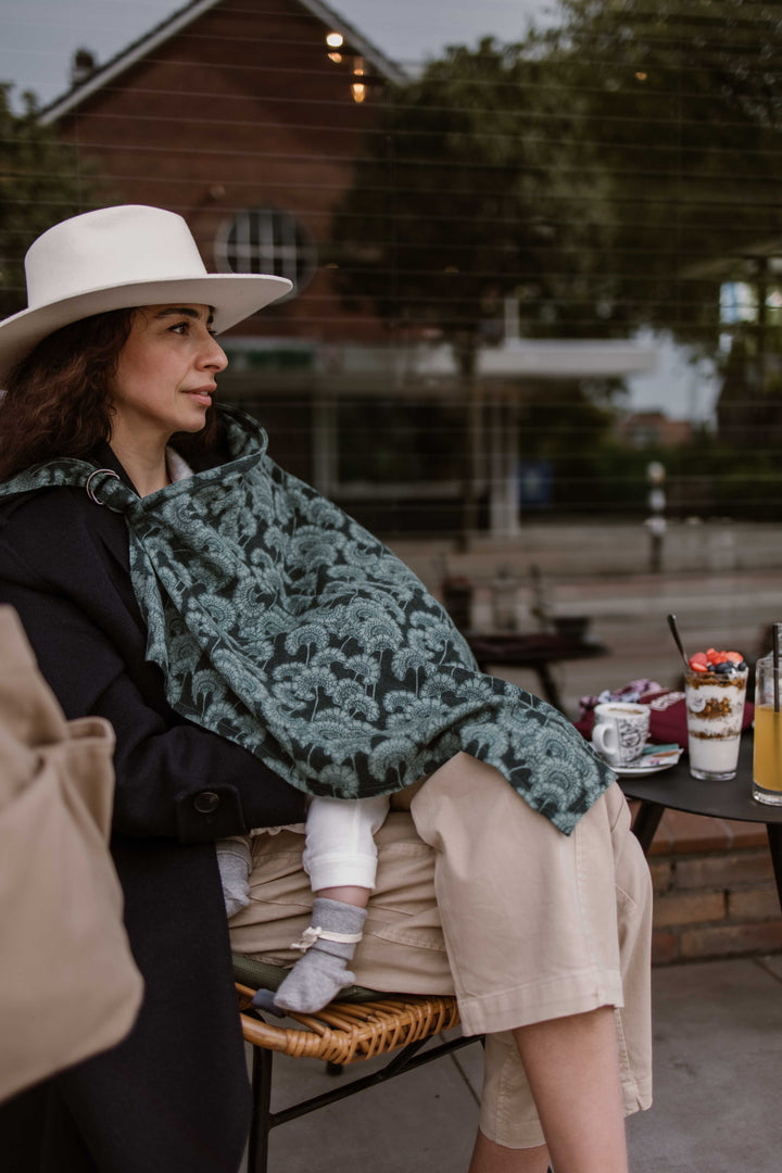 Lemej Amsterdam - Châle d'allaitement en mélange laine et soie