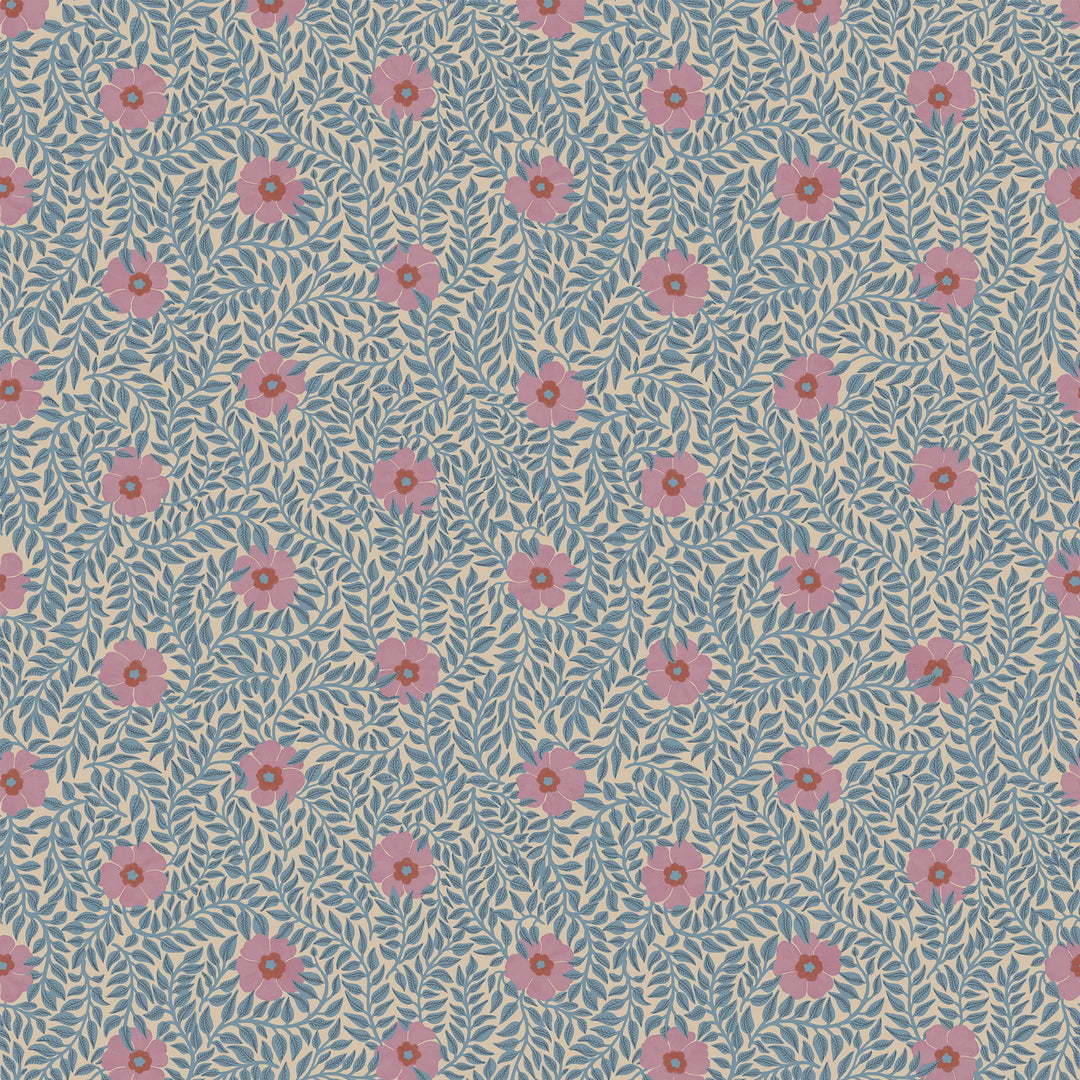 Summer Gray Kicki Wallpaper Petal Pink - Hola BB