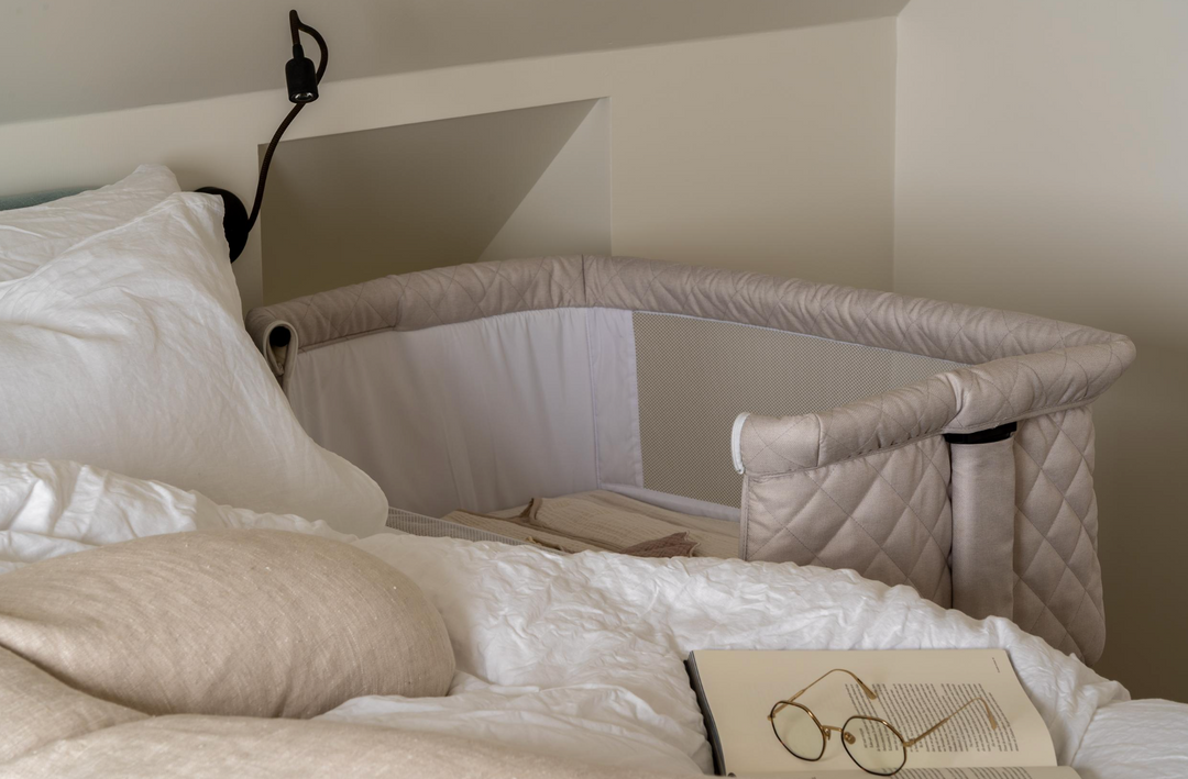 Колиска-доспальник - у відтінку глини