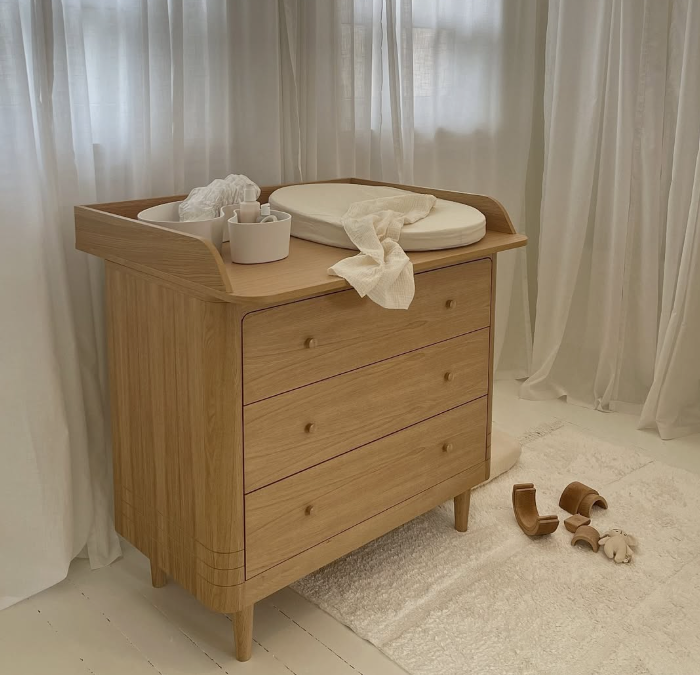 Cojín cambiador ovalado - Piedra