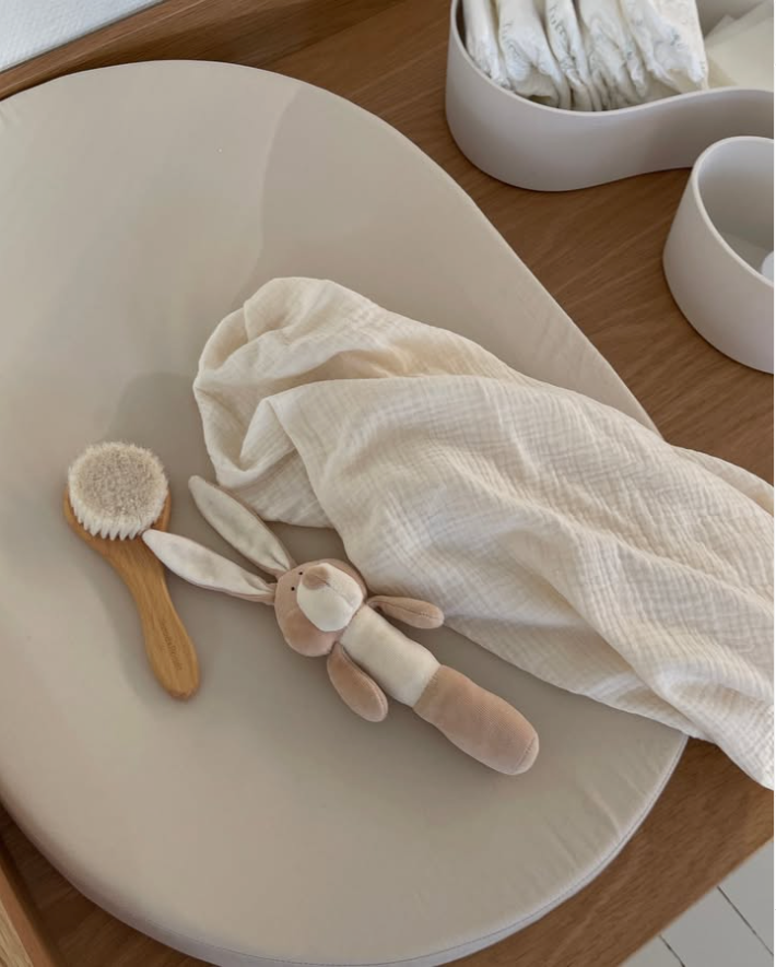 Cojín cambiador ovalado - Piedra