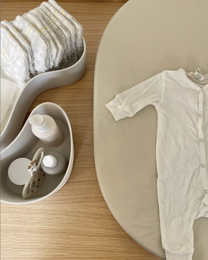 Cojín cambiador ovalado - Piedra