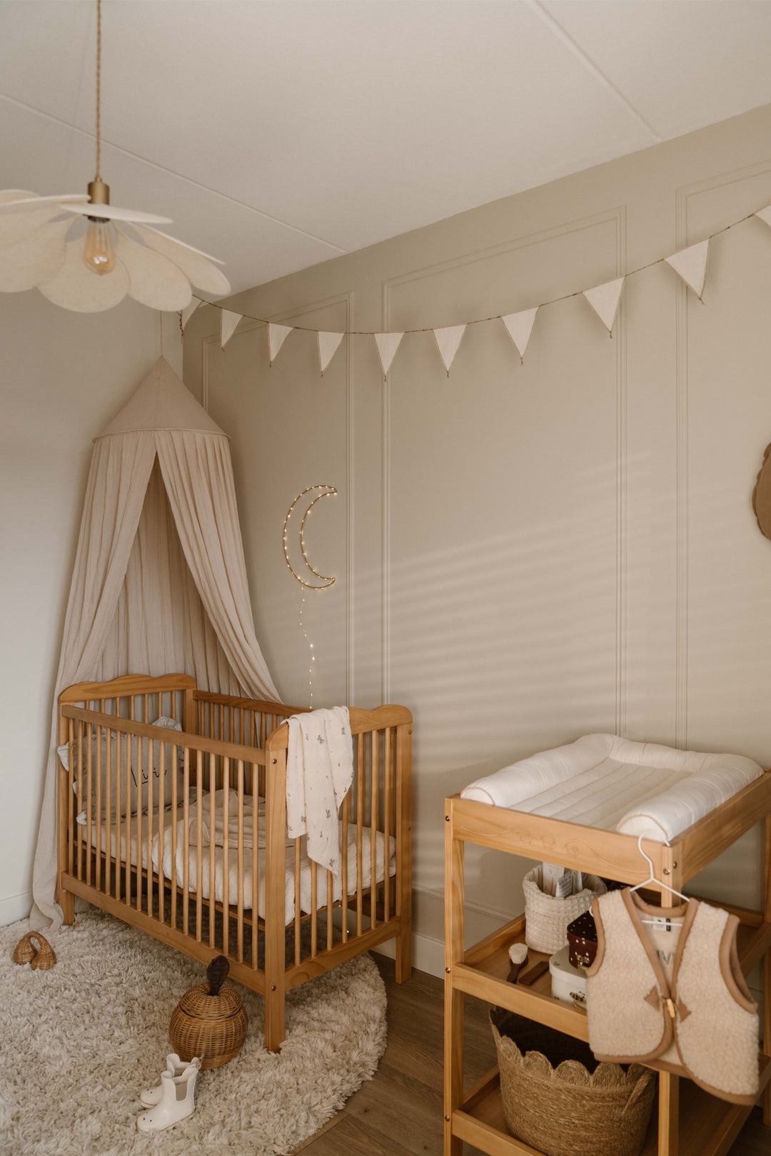 Table à langer Rose