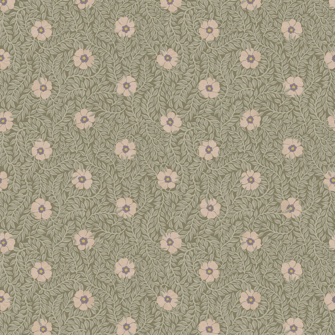 Summer Gray Kicki Wallpaper Soft Lilac - Hola BB