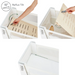 Gaia Baby Hera Co-sleep Crib - Scandi White | Natural  - Hola BB