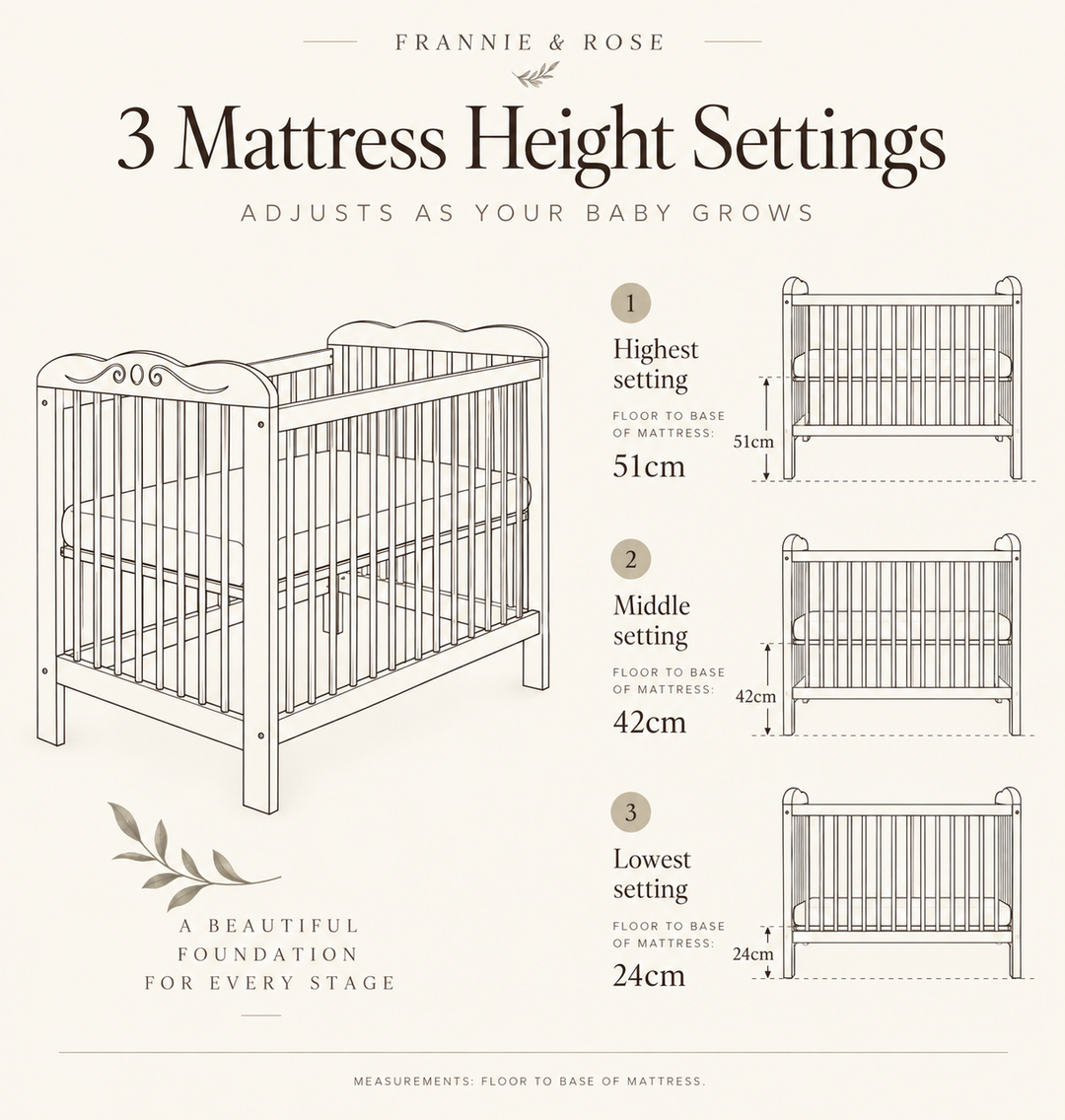 Rose Vintage Cot