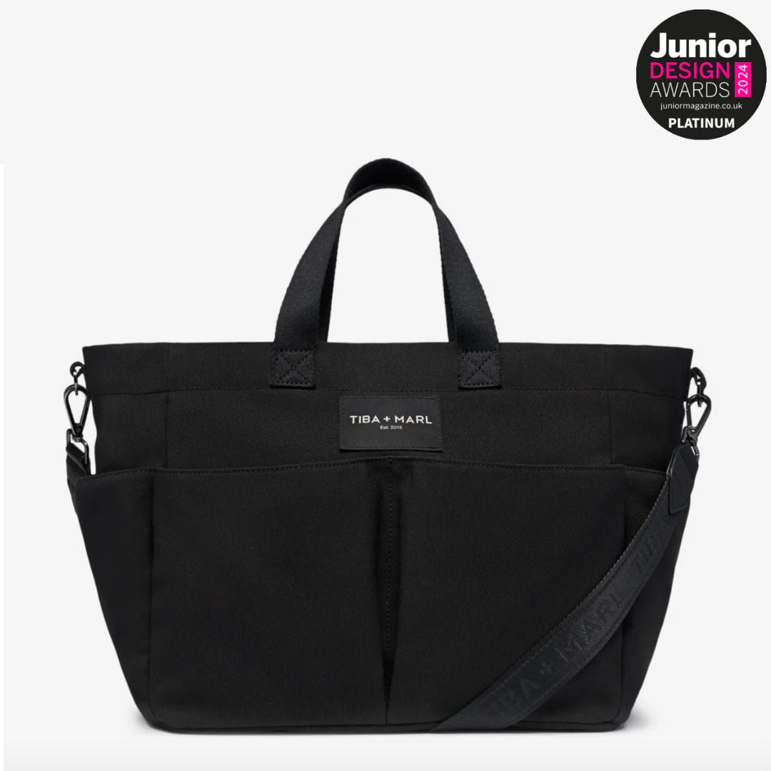 Borsa Tote in Tela con Tasche