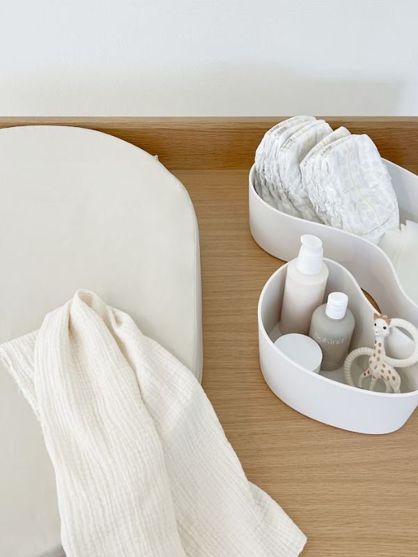 Cojín cambiador ovalado - Piedra