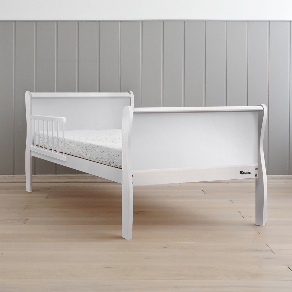 Woodies Noble Toddler Bed 70x140cm - White - Hola BB