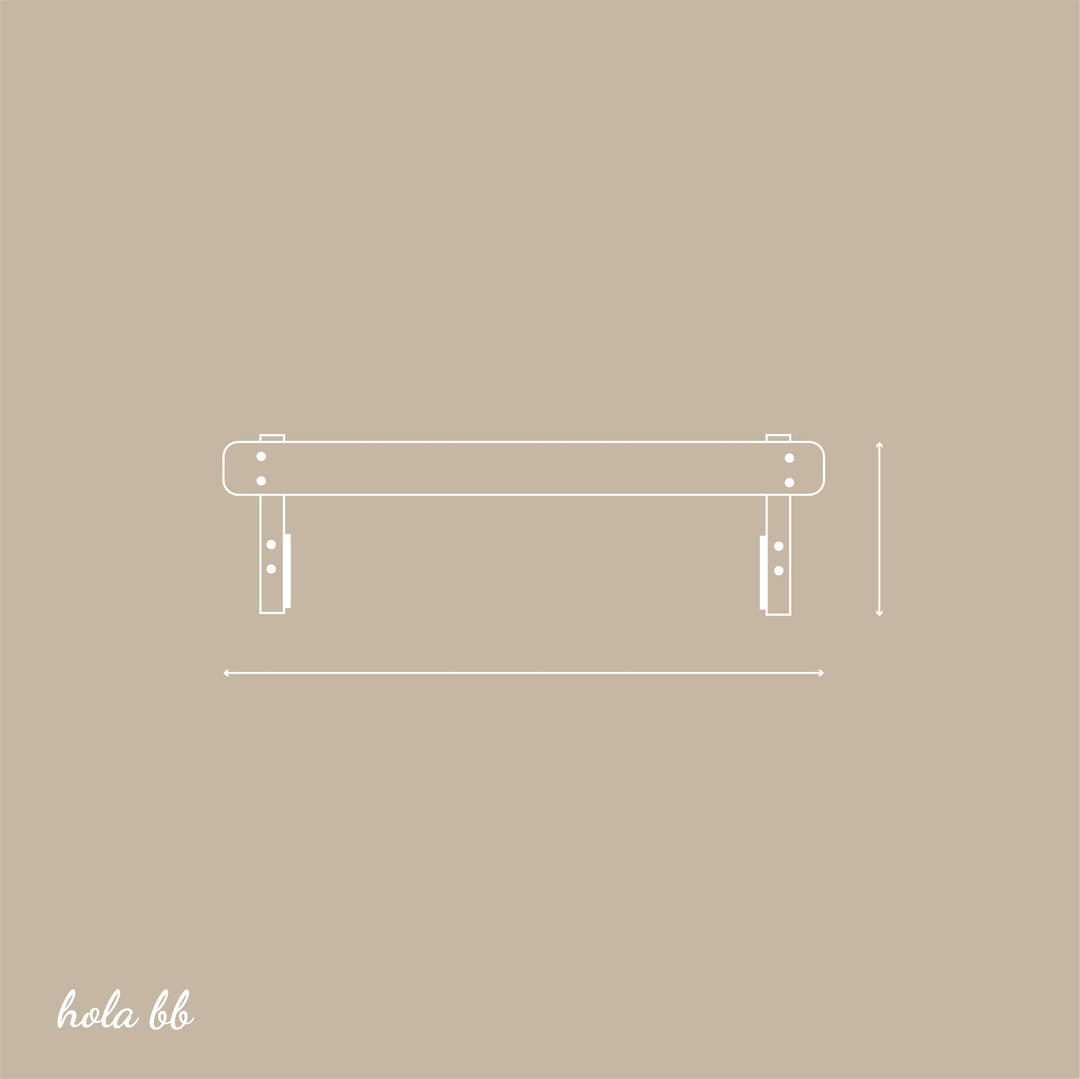 Woodies White Toddler Rail - Hola BB