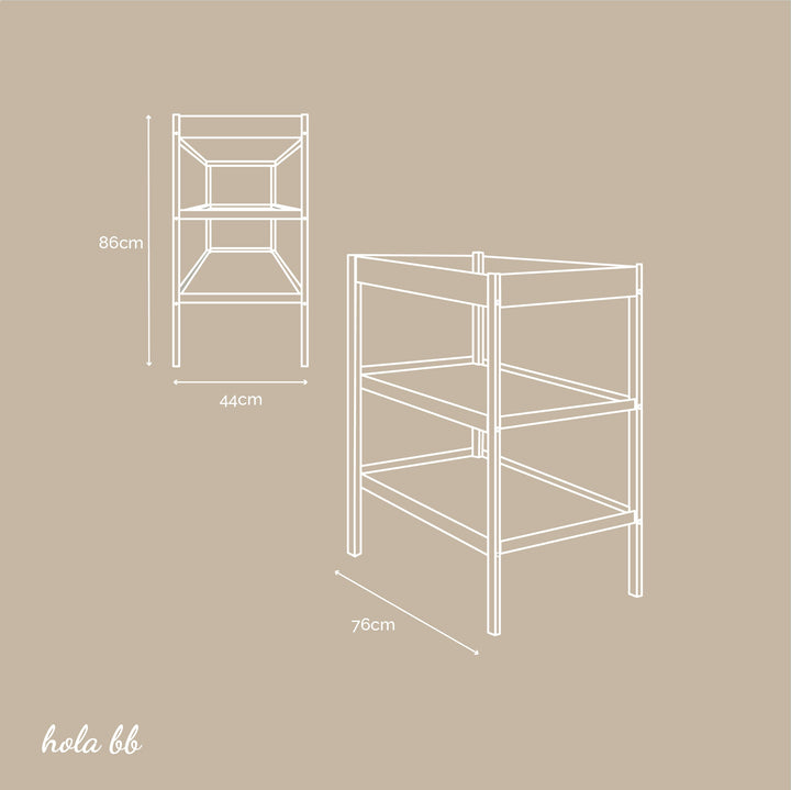 Woodies Classic Changing Table - Vintage  - Hola BB