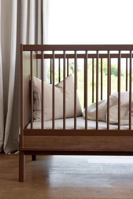 Кроватка Ashi - 120 x 60 см - Каштан