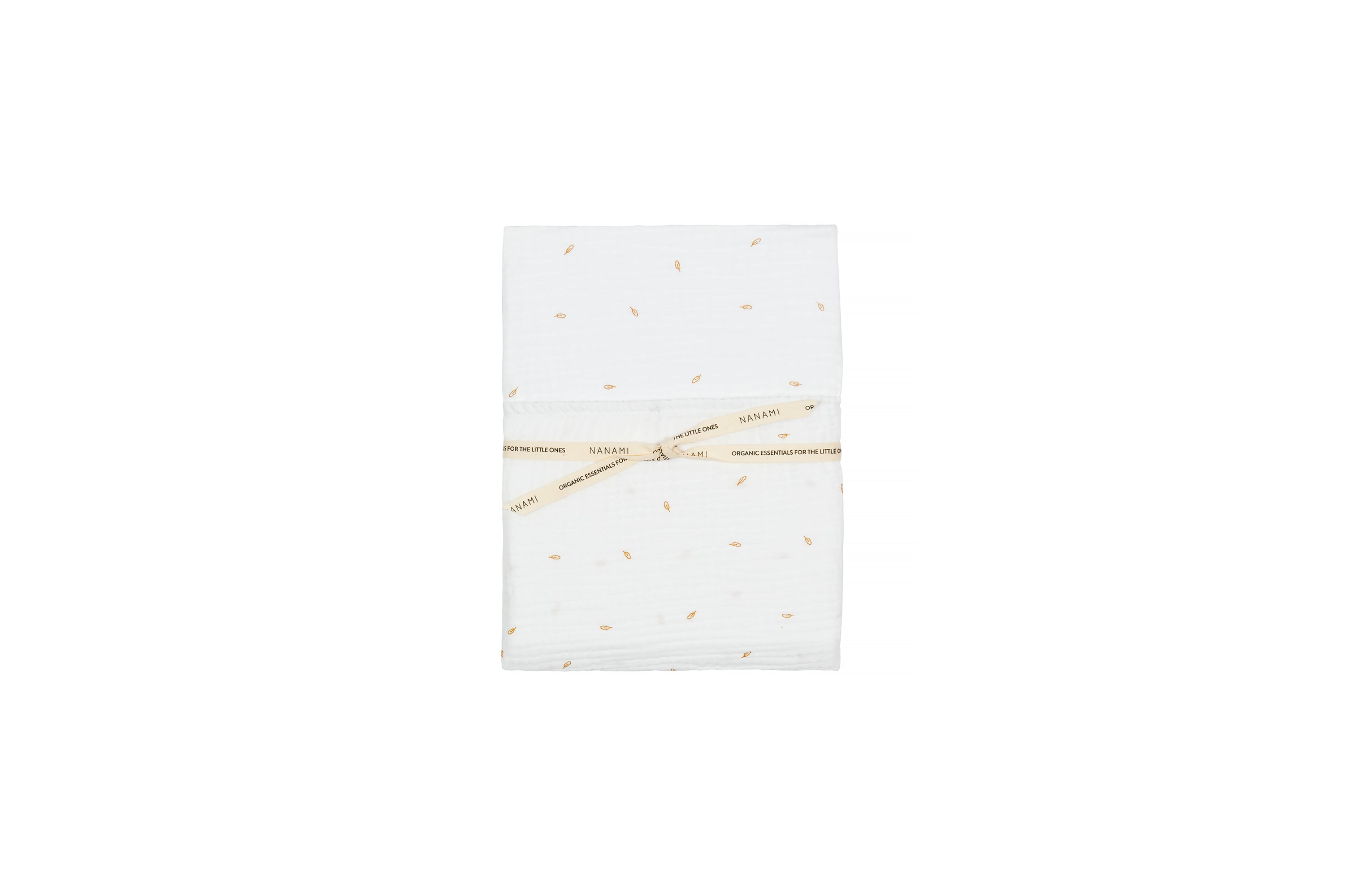 Nanami Fitted sheet - Off-White Leaf print  - Hola BB